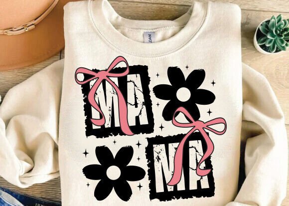Download Mama Coquette Bow PNG, Mama PNG, Retro - Mama png Collection