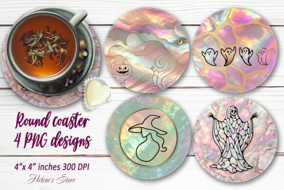 Download Happy Halloween Design Round Coasters - Round coasters Collection