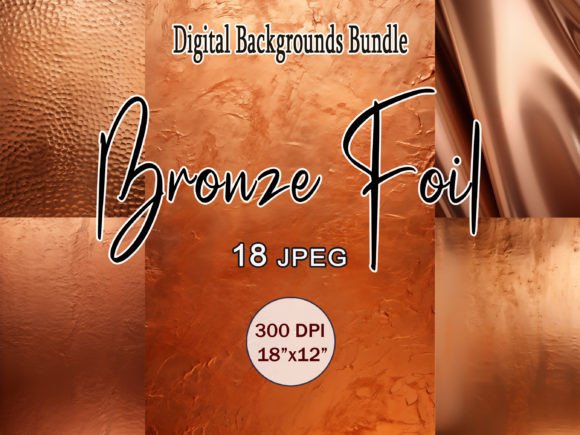 Download Bronze Foil Texture Digital Backgrounds - Foil Collection