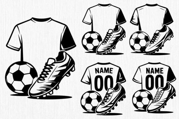 Download Soccer Player SVG - Custom Name Jersey C - Soccer Collection