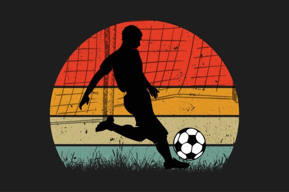 Download Sunset Retro Vintage-Soccer Graphic - Soccer Collection