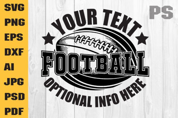 Download Football Logo SVG, Customizable - Custom Collection