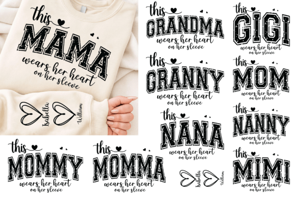Download This Mama/Grandma/Nana Custom SVG Bundle - Custom Collection