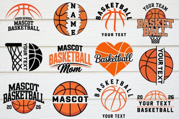 Download Custom Basketball Team Name SVG Bundle - Custom Collection