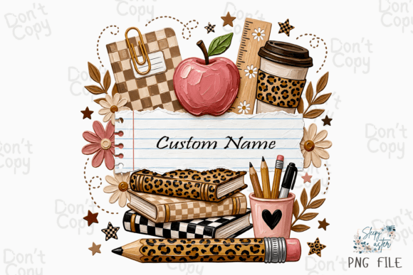 Download Custom Teacher Name, Back to School PNG - Custom Collection
